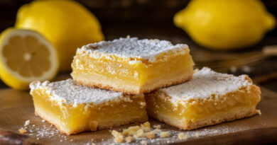 Blondies de limón